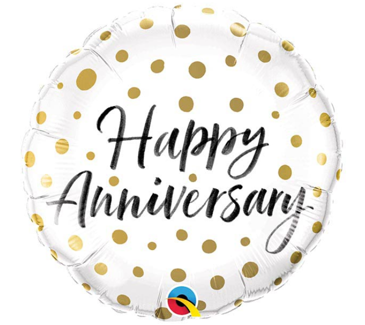 18" Anniversary Mylar Balloon