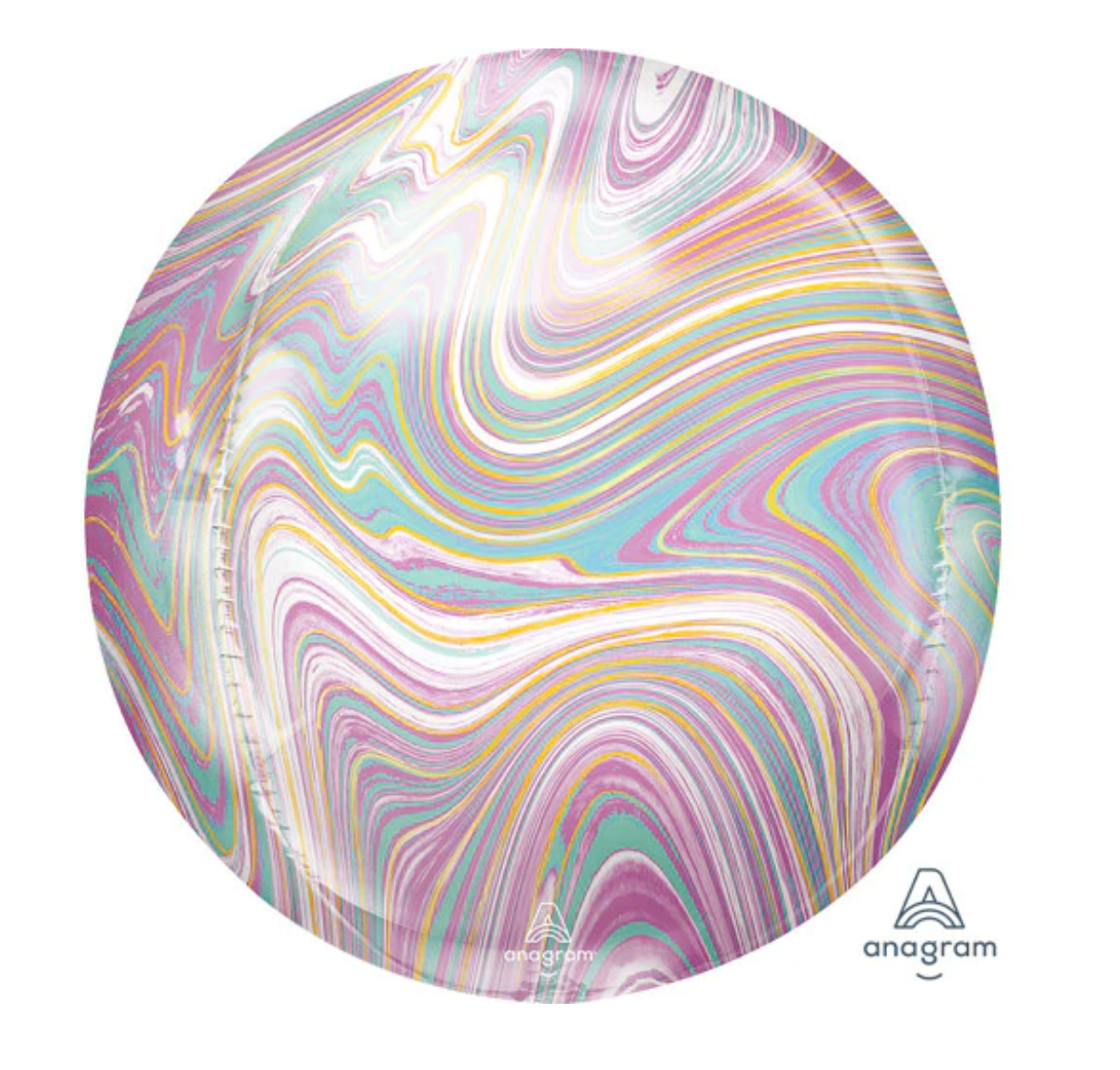 16" Pastel Marble Orbz