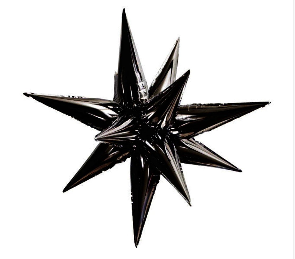 26" Small Star Burst Foil Balloon