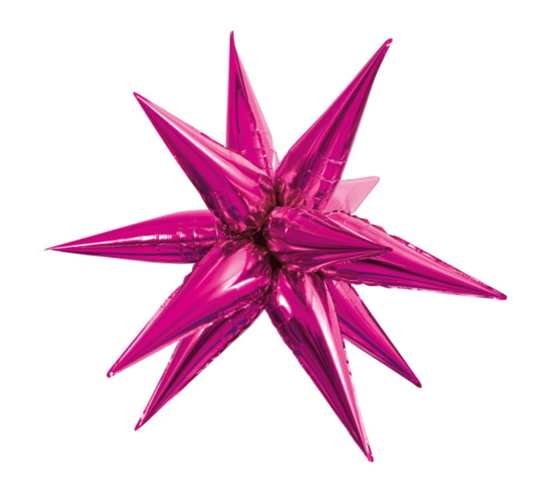 26" Small Star Burst Foil Balloon