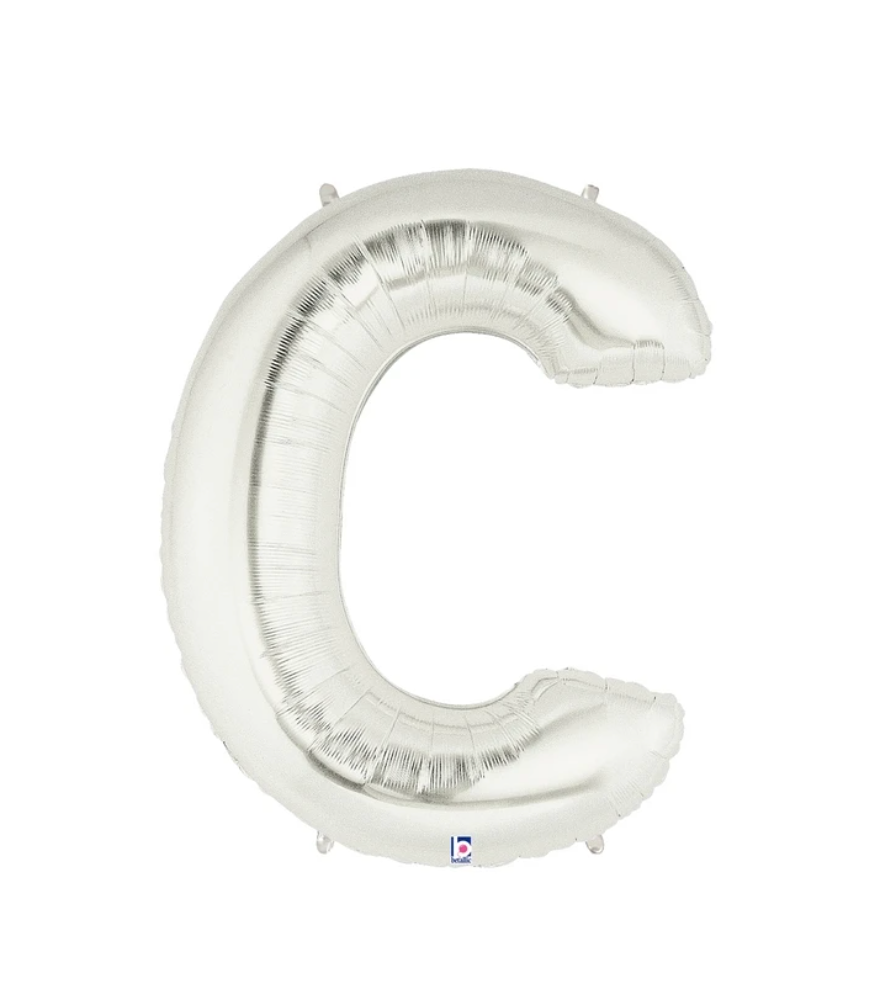 Silver Mylar Letters