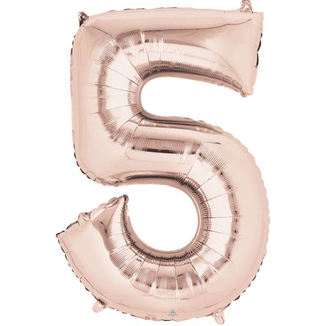 34" "Light Pink" Mylar Numbers