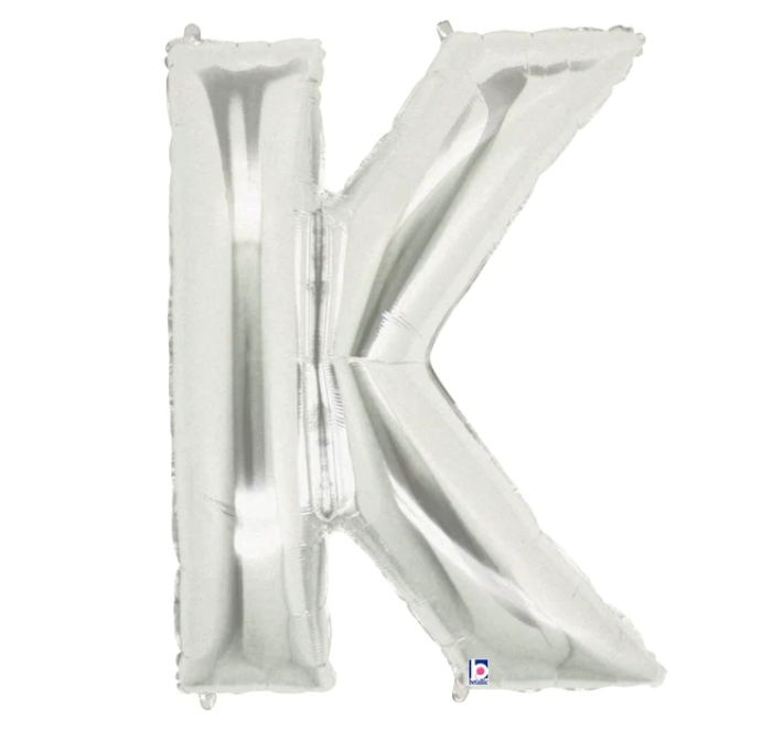 Silver Mylar Letters
