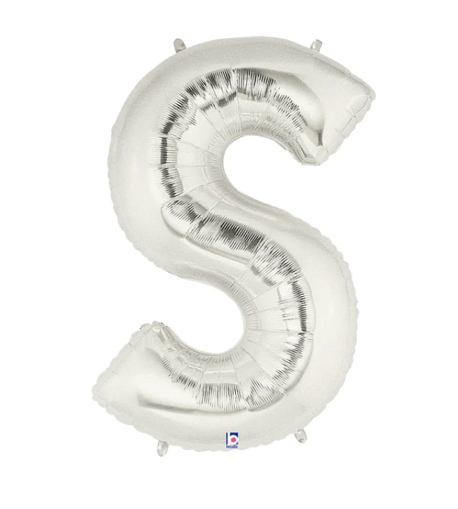 Silver Mylar Letters