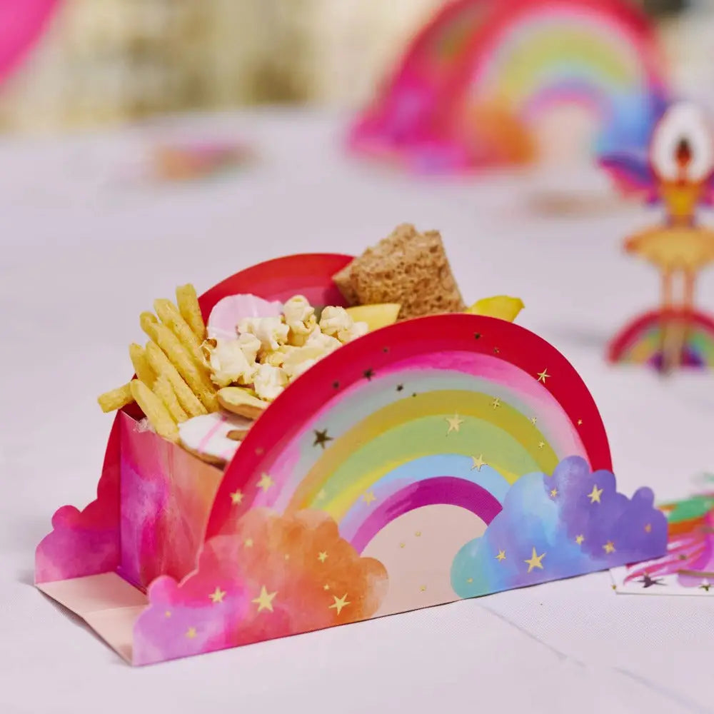 Rainbow Food Trays (x4)