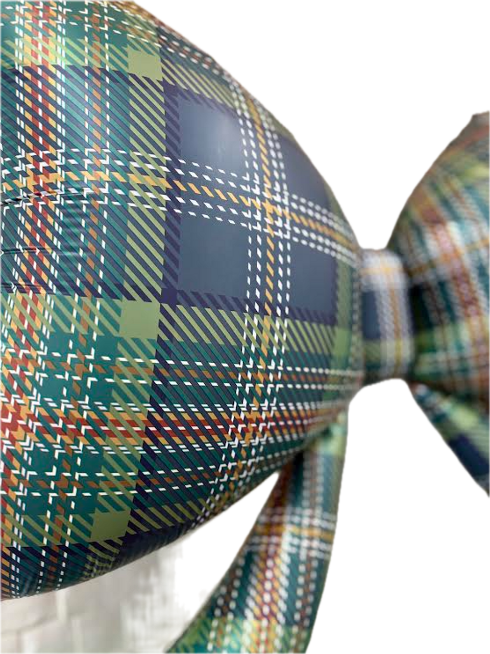 40" Plaid Bow Mylar