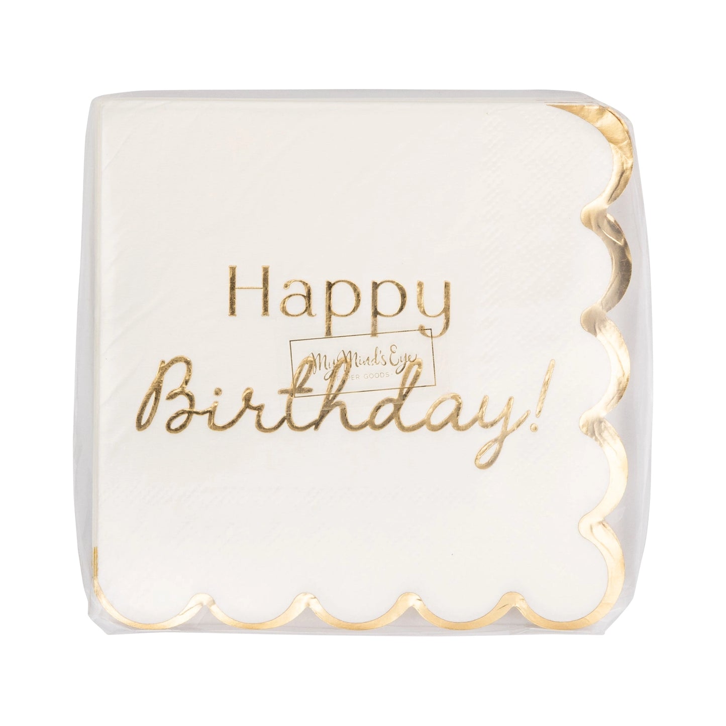 Foil Birthday Cocktail Napkin
