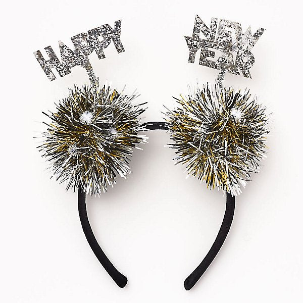 Happy New Year Pom Headband