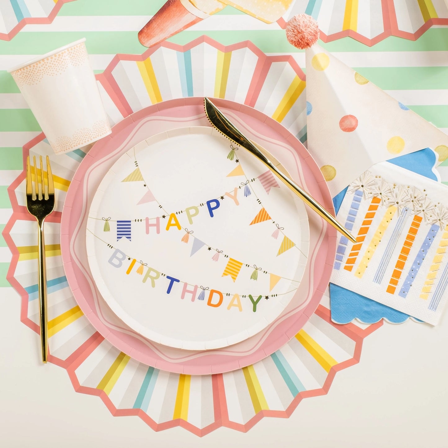 Birthday Cheer Dessert Plates