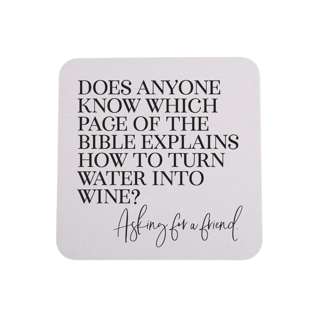 Water Into Wine Coaster Set