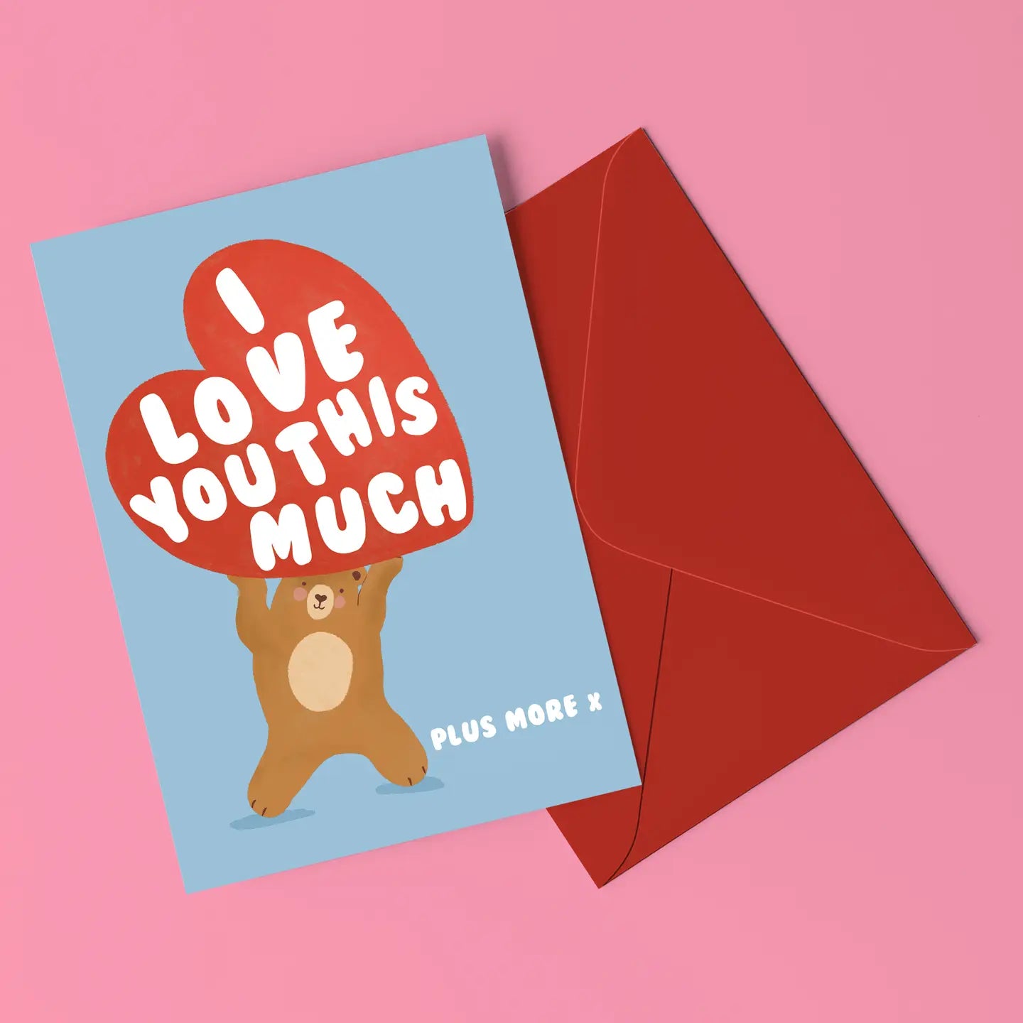 I Love You This Much Card with Stickers