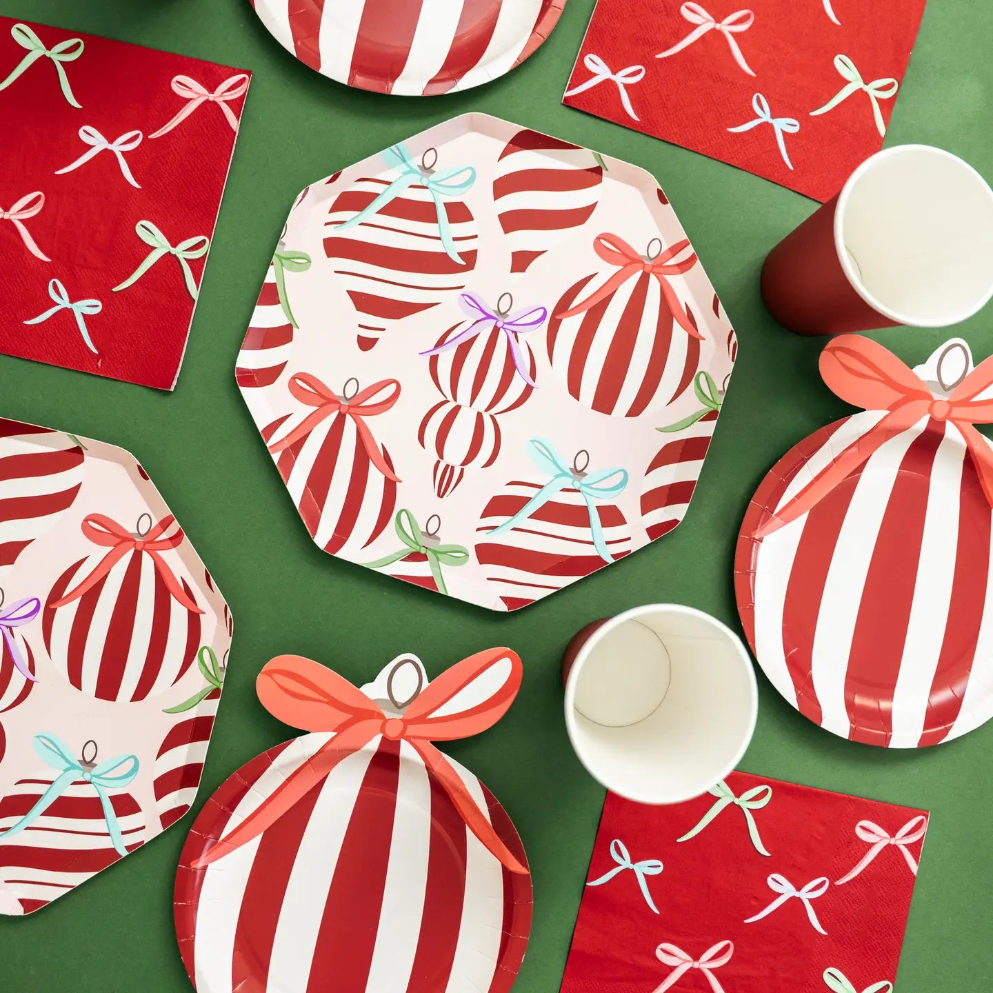 Ornaments & Bows Plates
