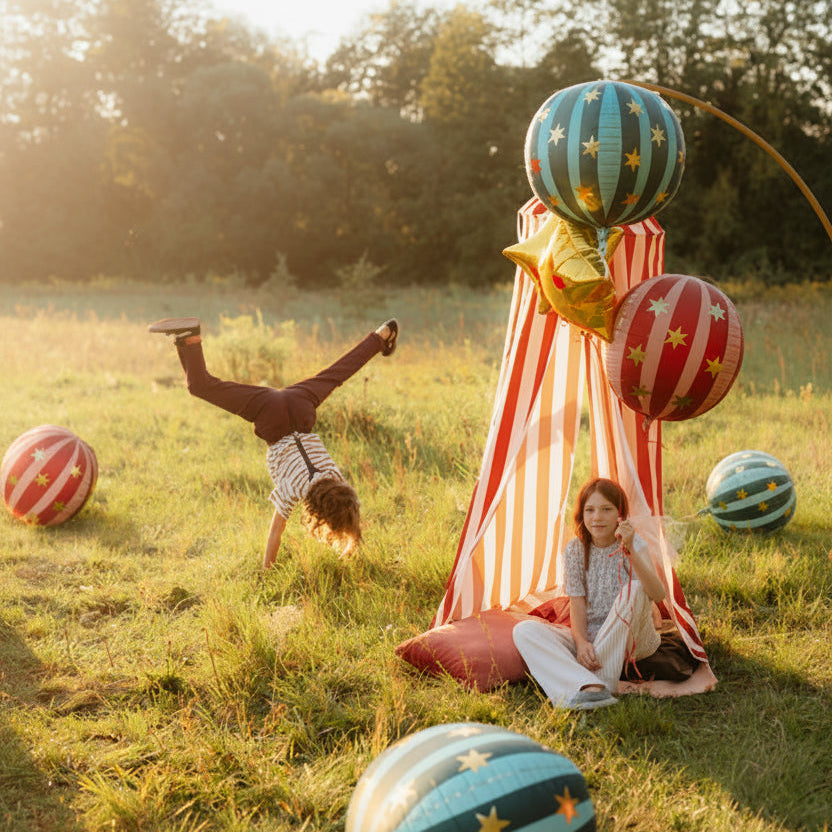 20" Green Starry Orb Balloon