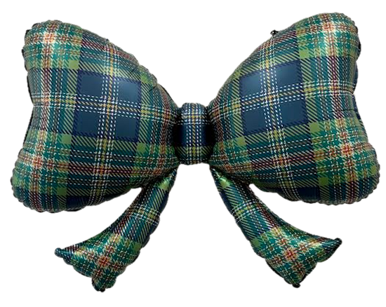 40" Plaid Bow Mylar