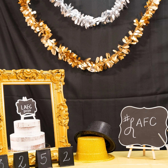 96" Gold Matte Tinsel Garland