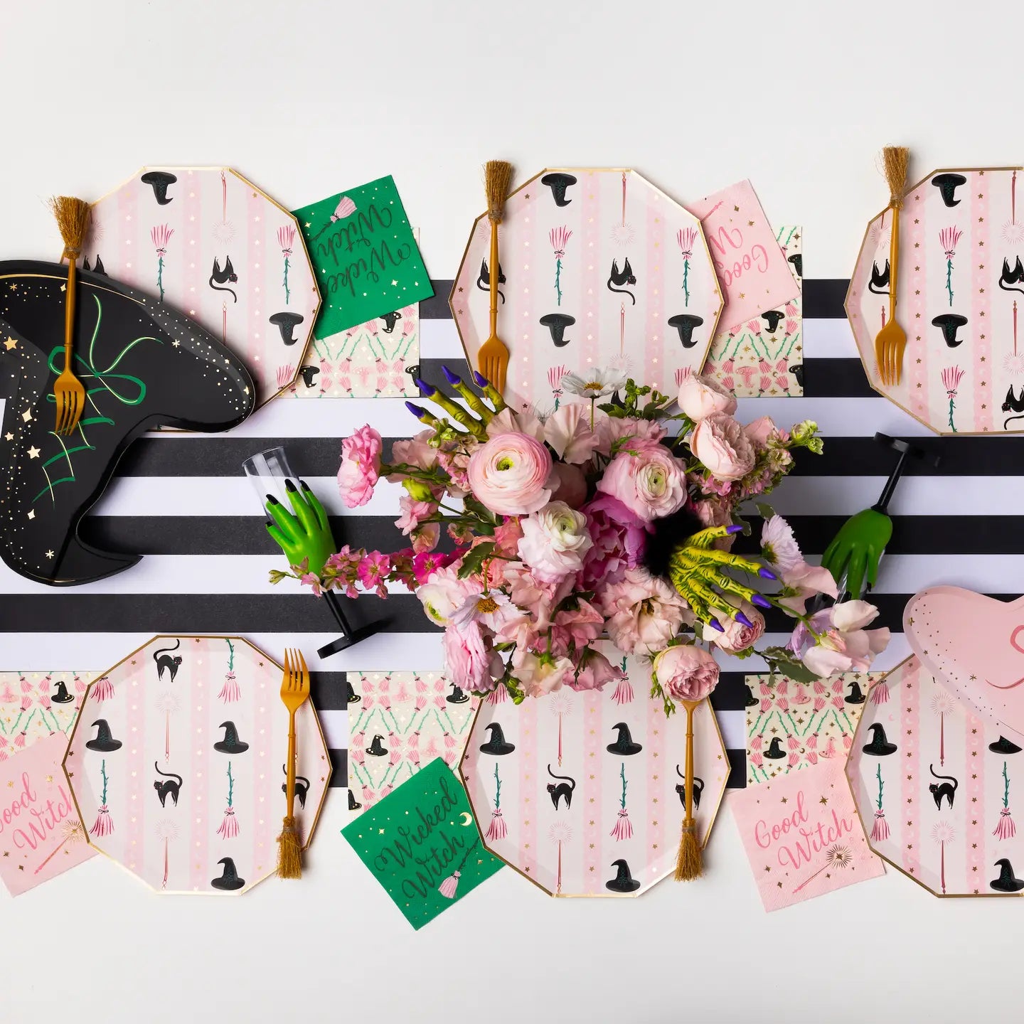 Black Witch Hat Plates