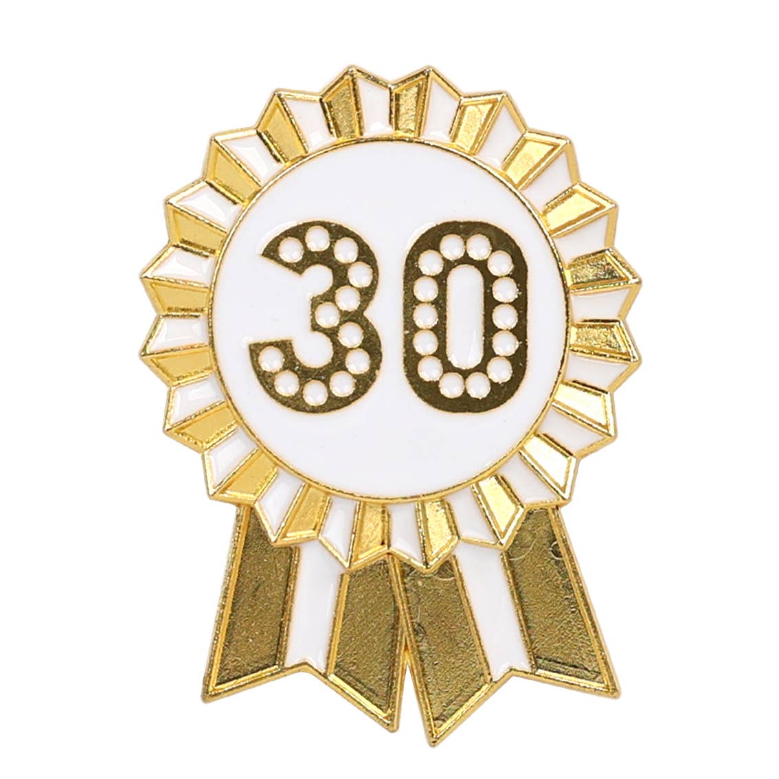 Milestone Birthdays Gold Enamel Pin