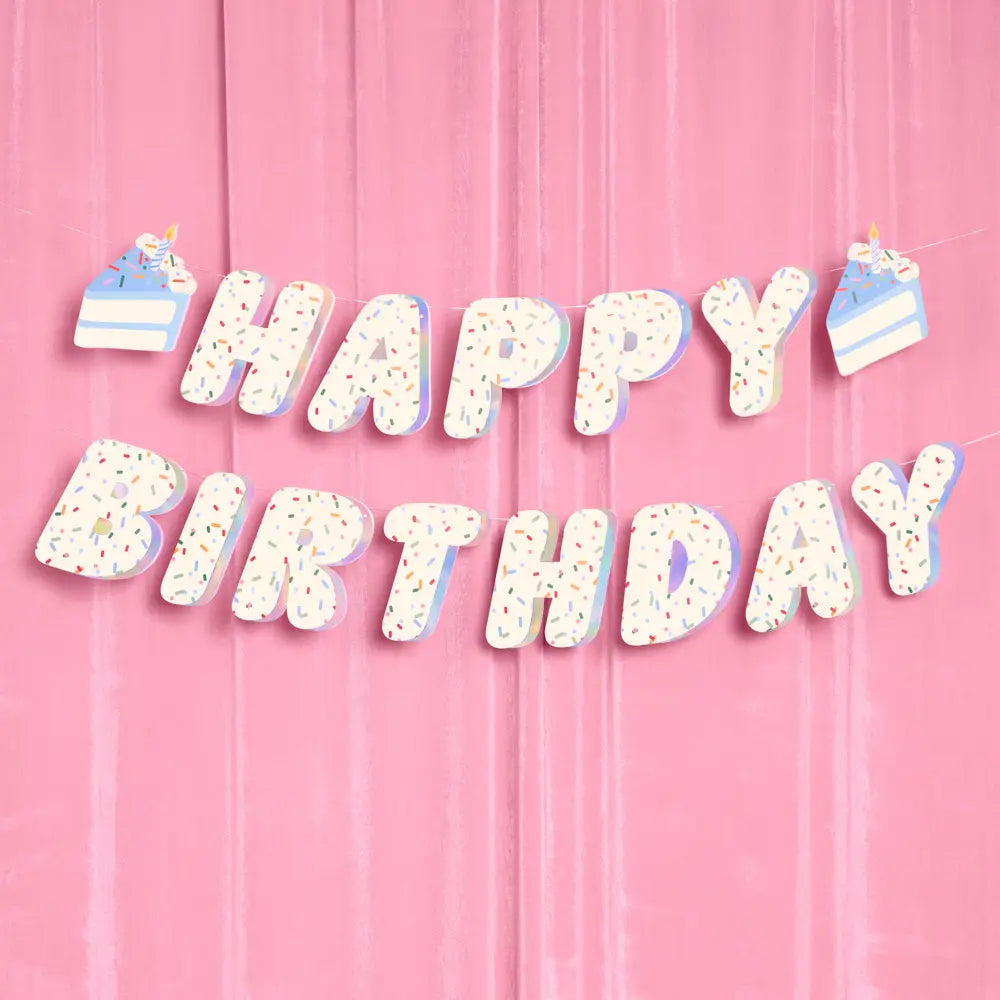 Sprinkles Birthday Banner