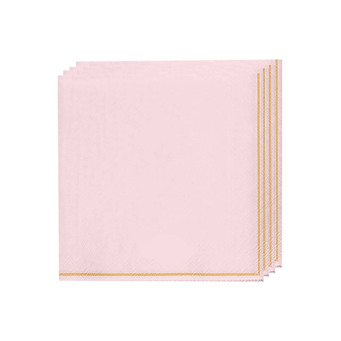 Blush Pink and Gold Lunch Napkin