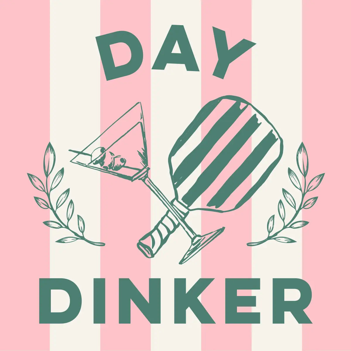 Day Dinker Pickleball Cocktail Napkins