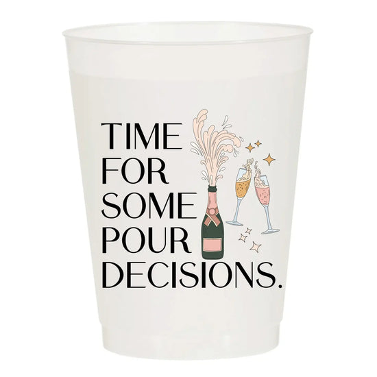 Pour Decisions Champagne Frosted Cups