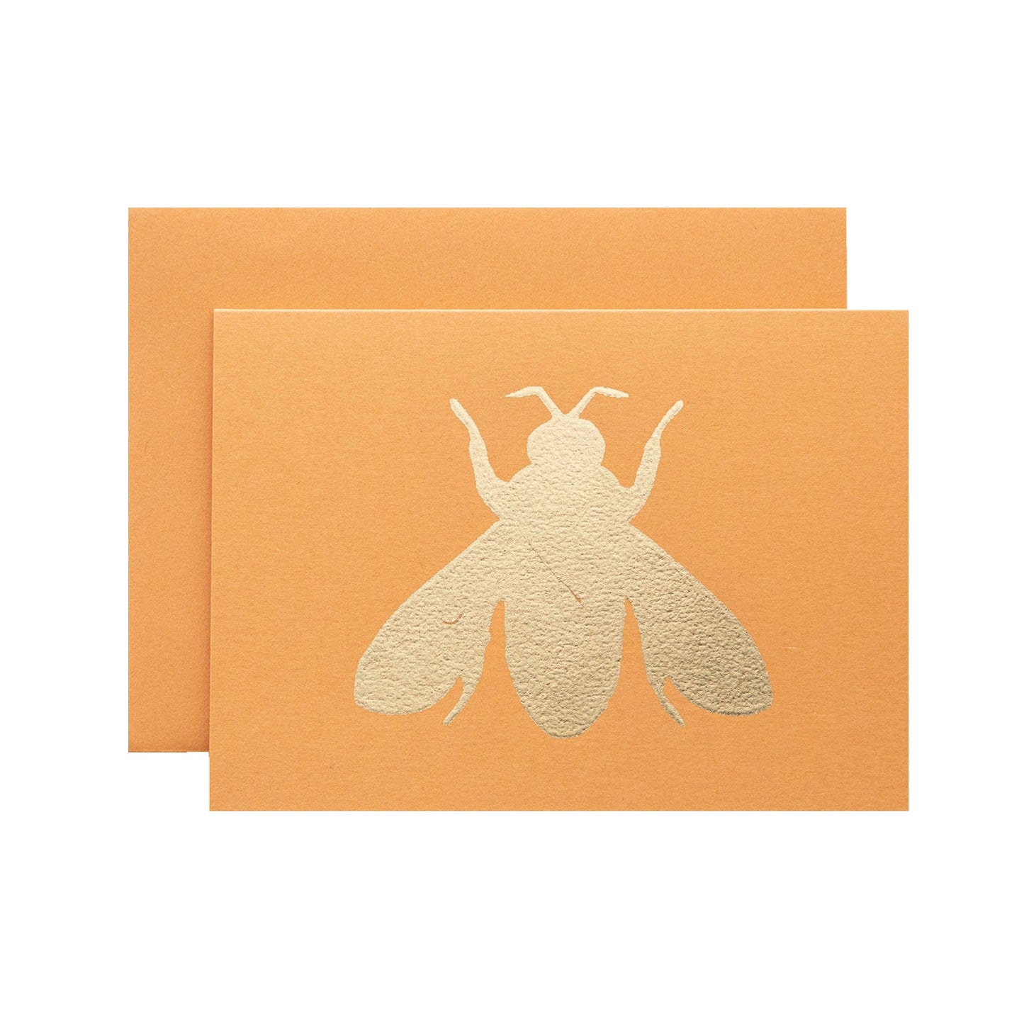 Orange Bee Greeting Card