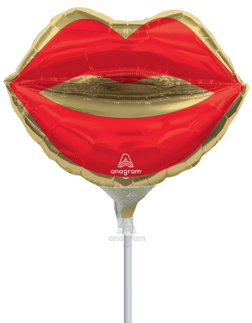 10" Kiss Lips Air-Fill Only Balloon