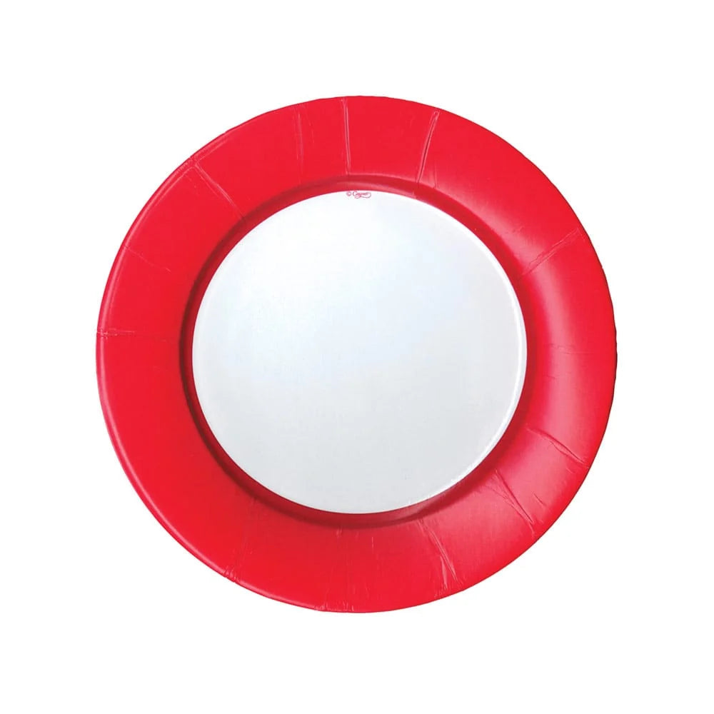 Linen Red Salad Plate