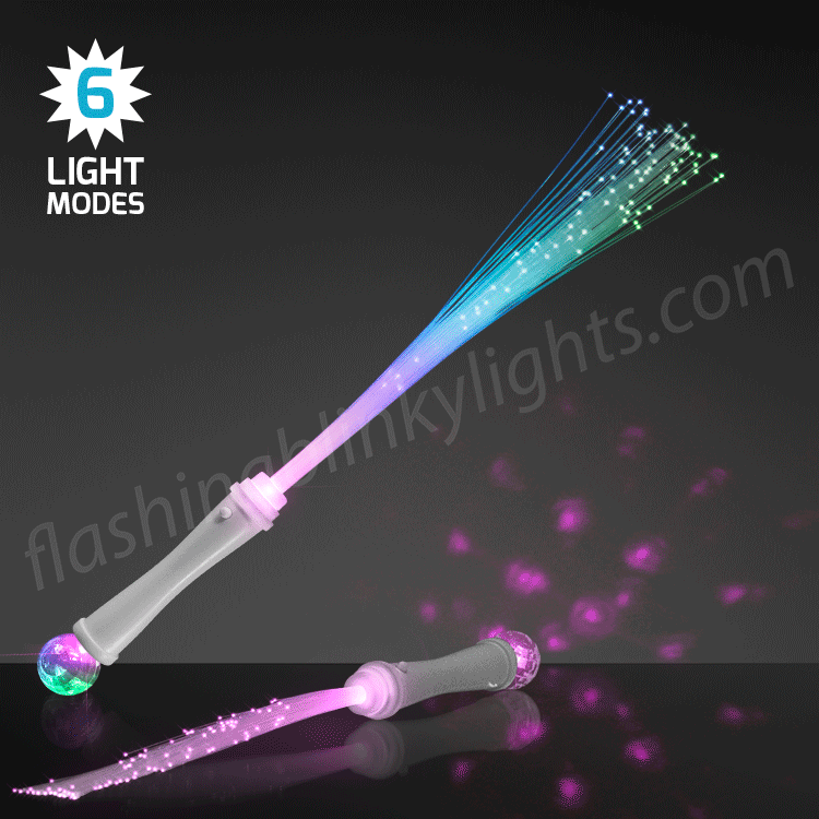 Light Wand with Fiber Optics
