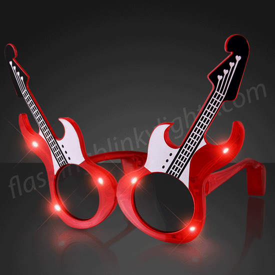 Guitar Red LED Shades