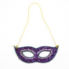Purple Masquerade Mask Ornament