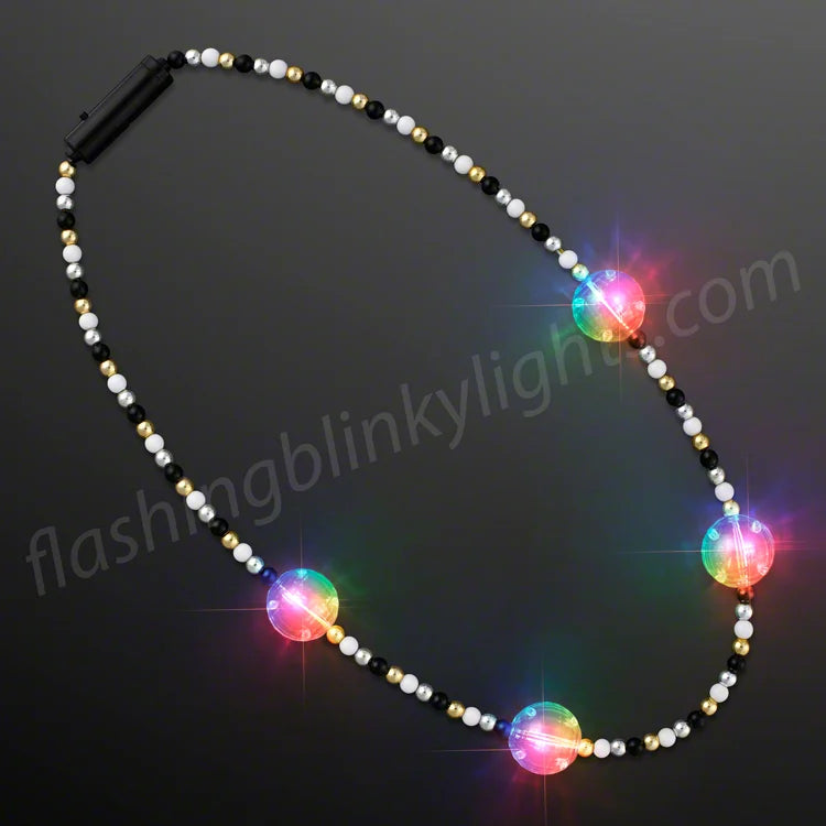 Multicolor Light Beads Party Necklace
