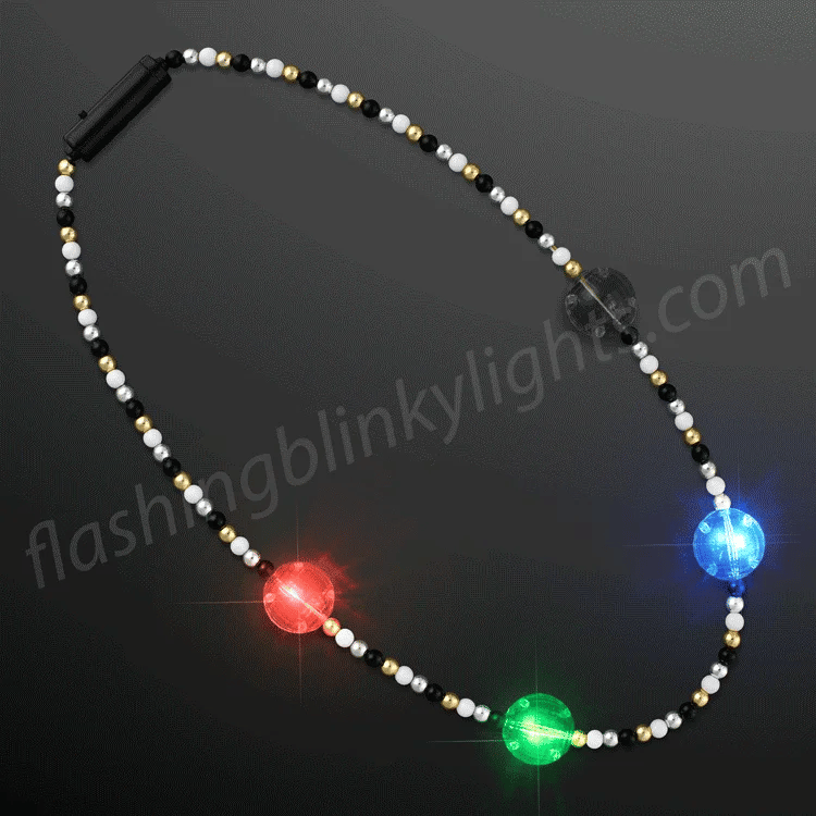 Multicolor Light Beads Party Necklace