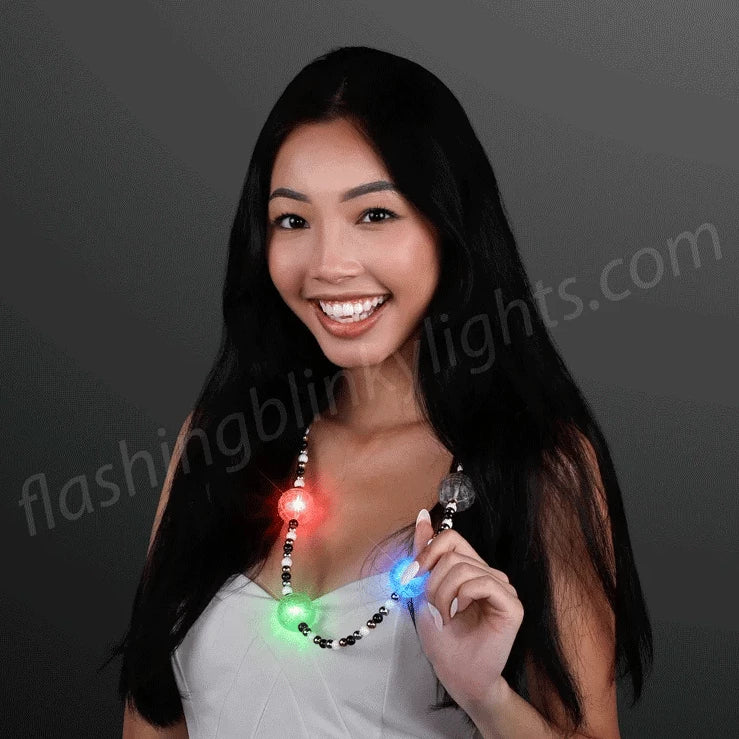 Multicolor Light Beads Party Necklace