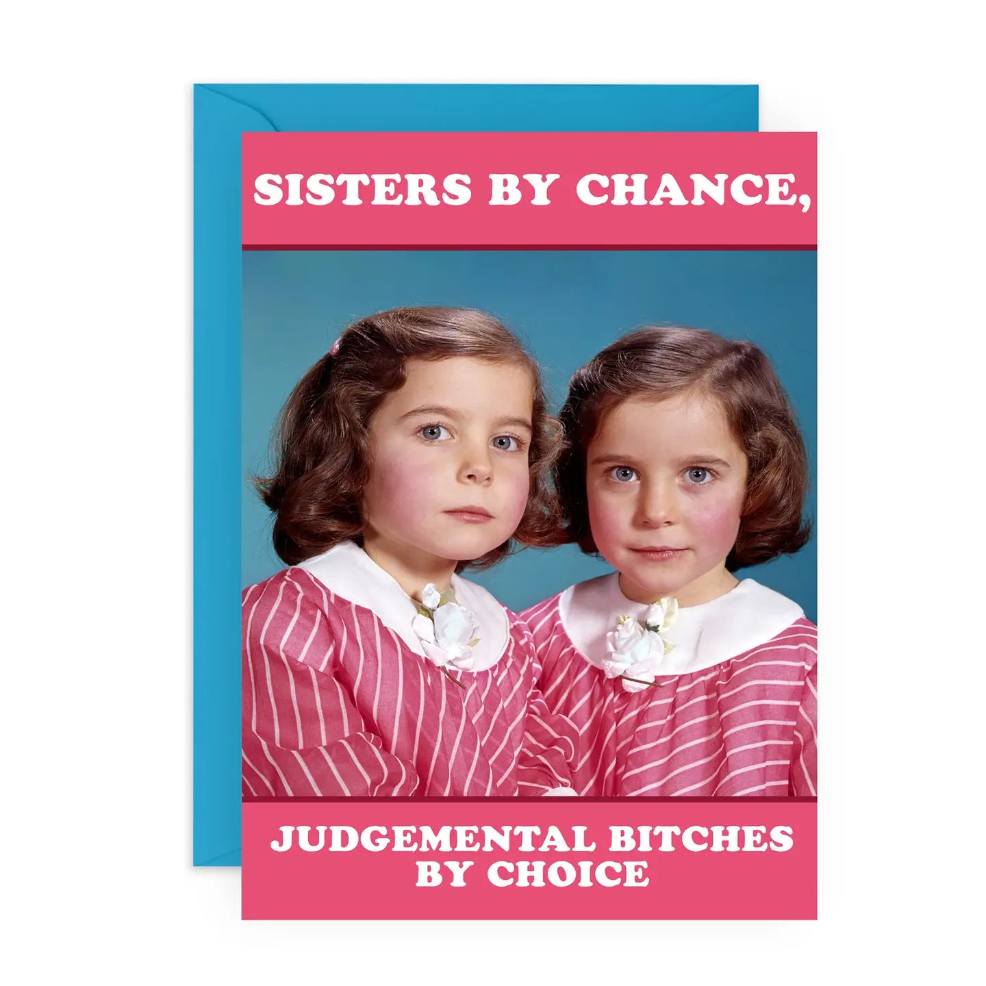 Sisters By Chance Card with Stickers