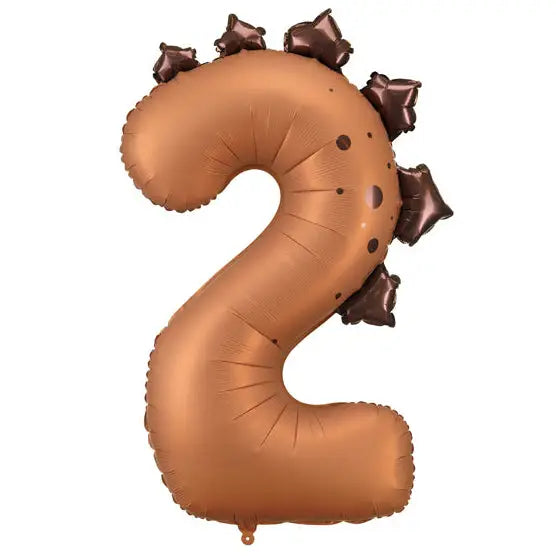 36" Dinosaur Number Mylar Balloons