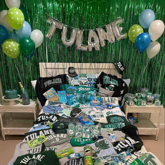 TULANE - 16" Silver Mylar Balloons