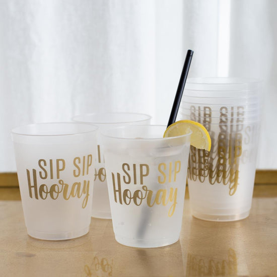 Sip Sip Hooray Party Cups