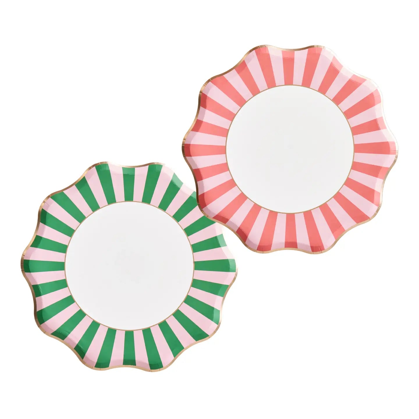 Palm Beach Pink & Green Large Paper Plates