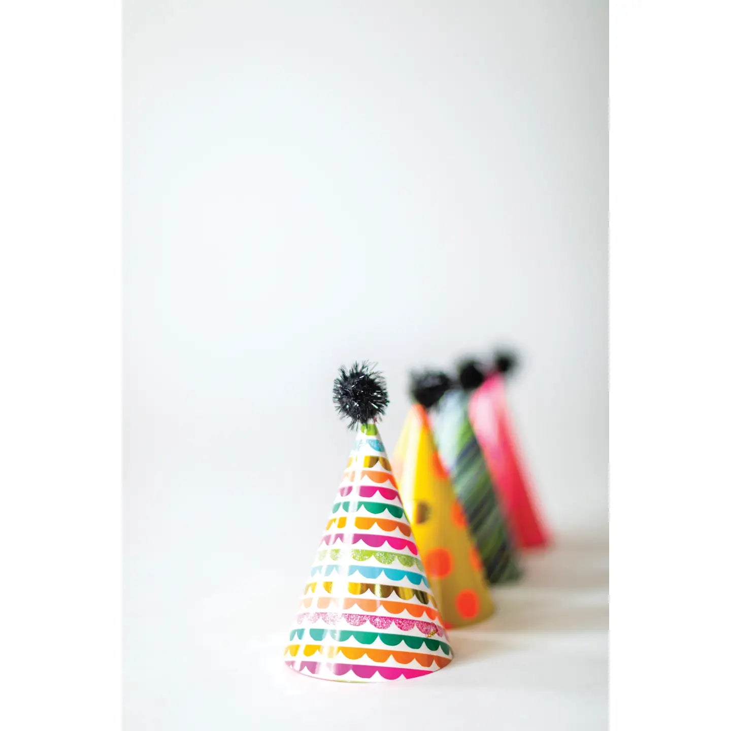 Mini Patterned Rainbow Party Hats