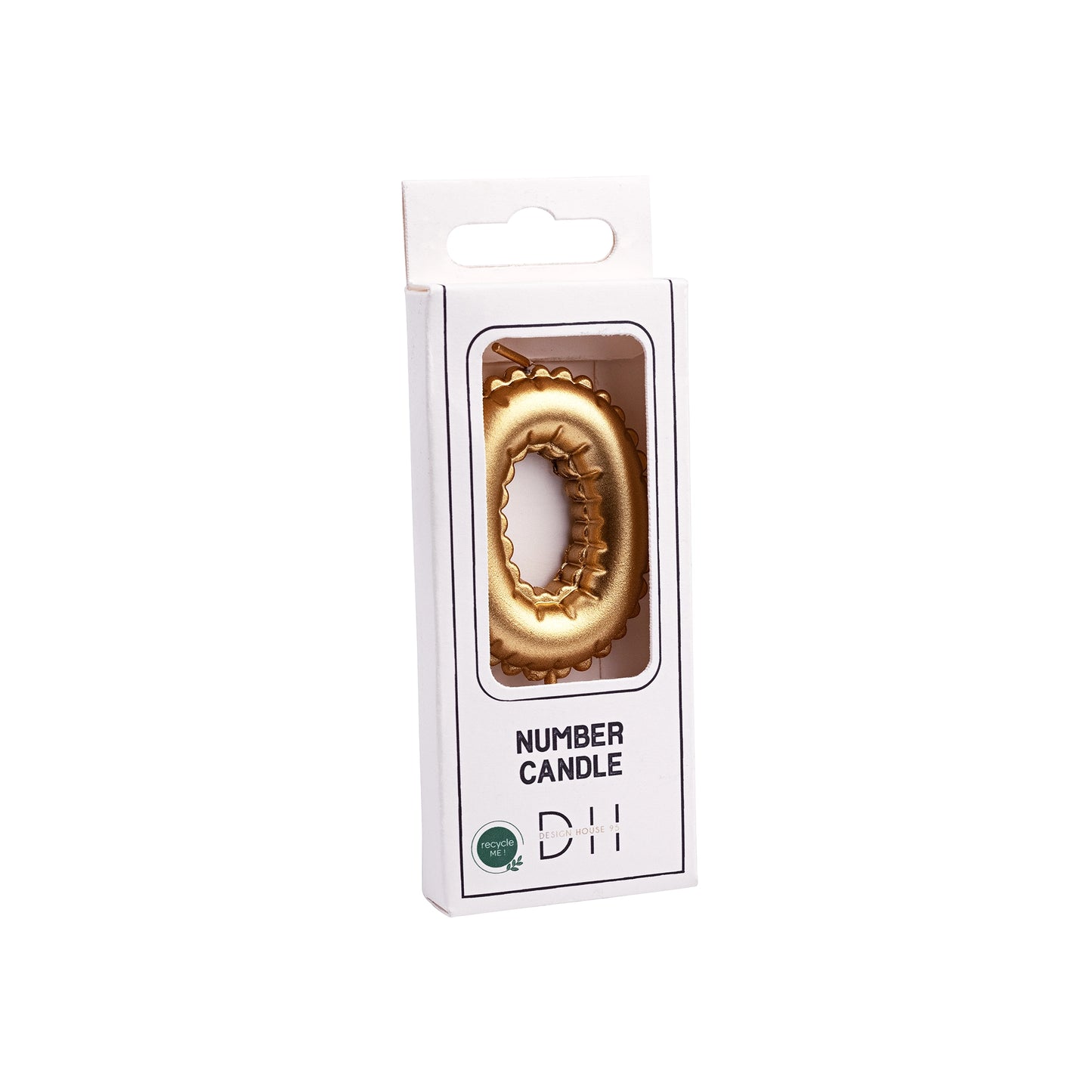 Gold Foil Balloon Number Candles