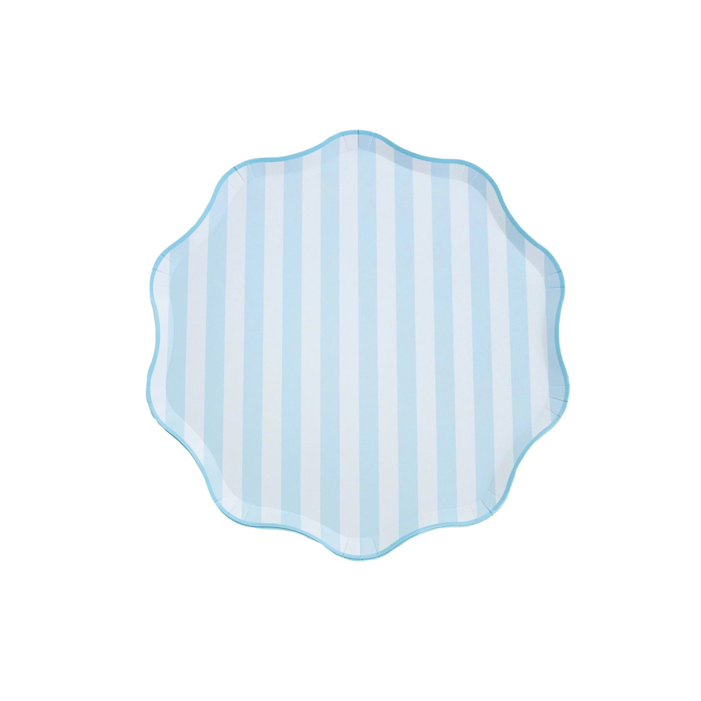 Soft Blue Stripe Plates