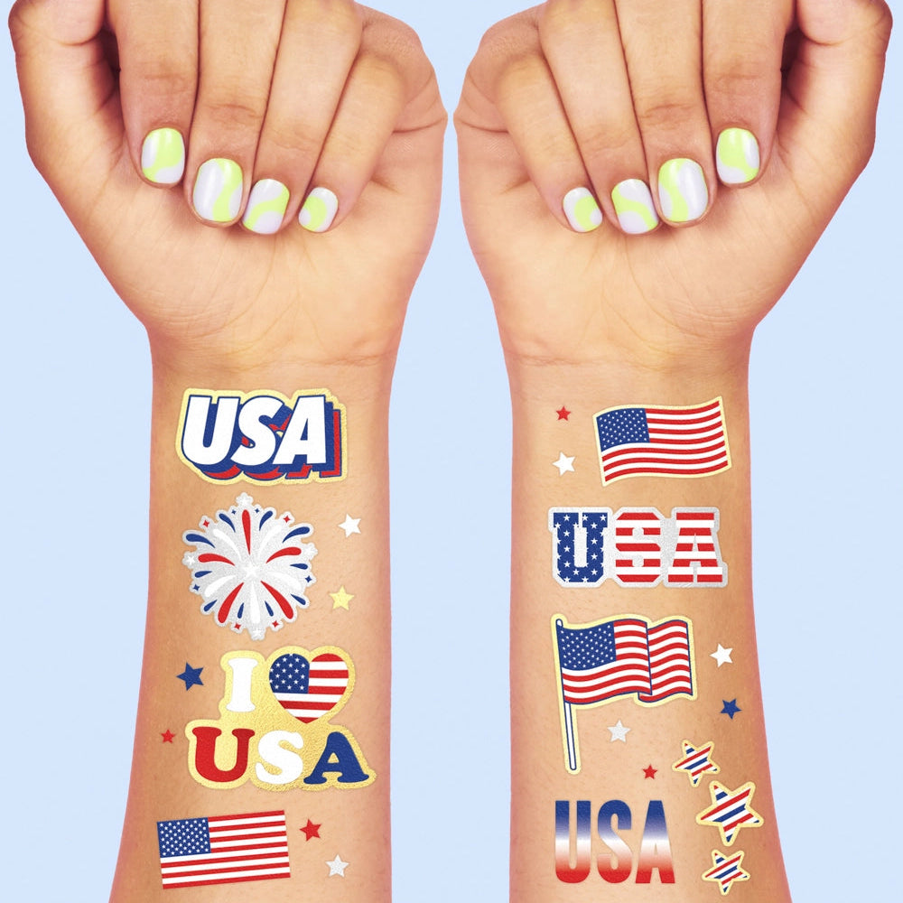 July 4th Temporary Tattoos