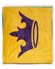 Mardi Gras Flag Throw Blanket