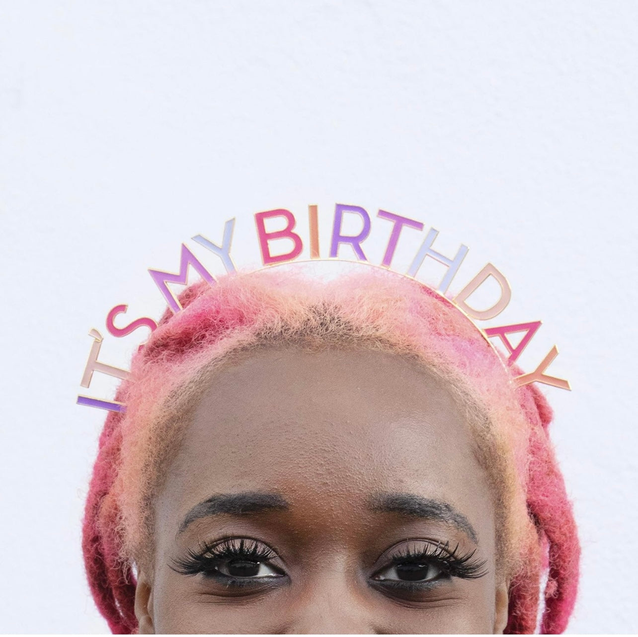 Pink 'It's My Birthday' Metal Headband