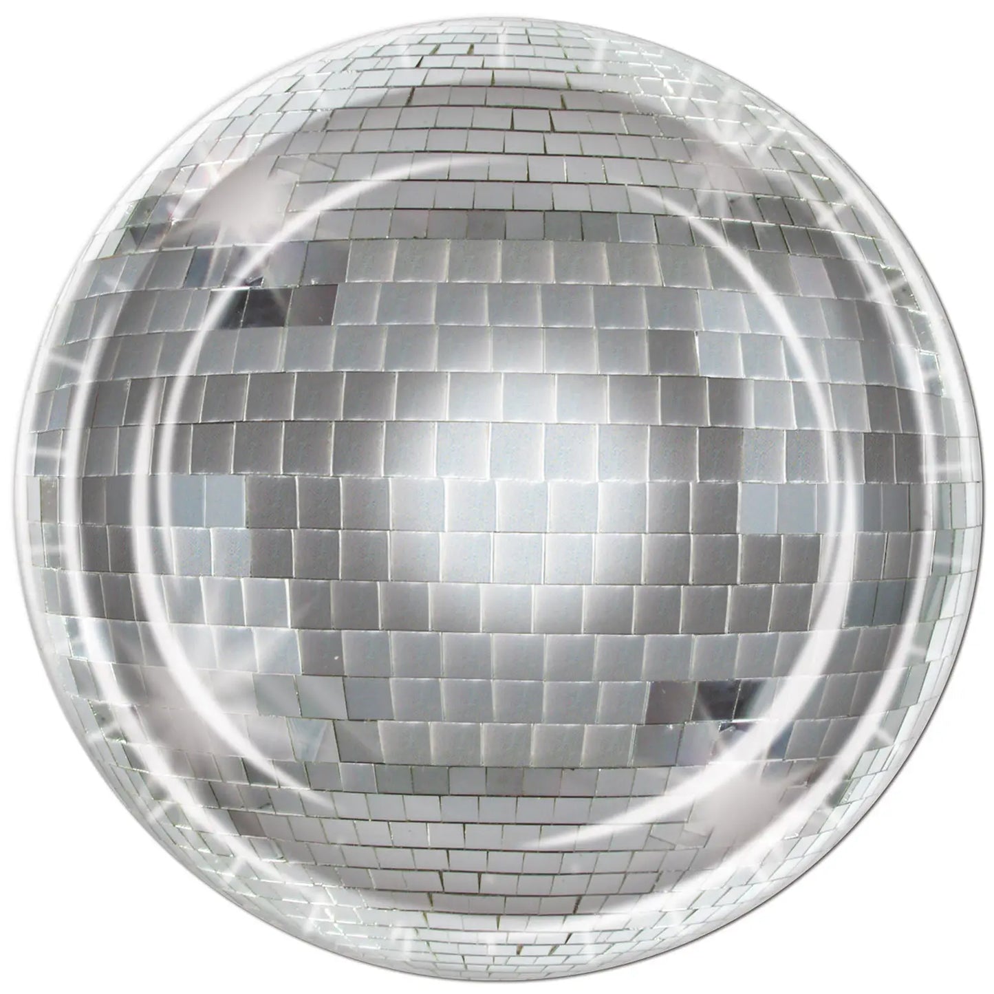 Silver Disco Ball Plates