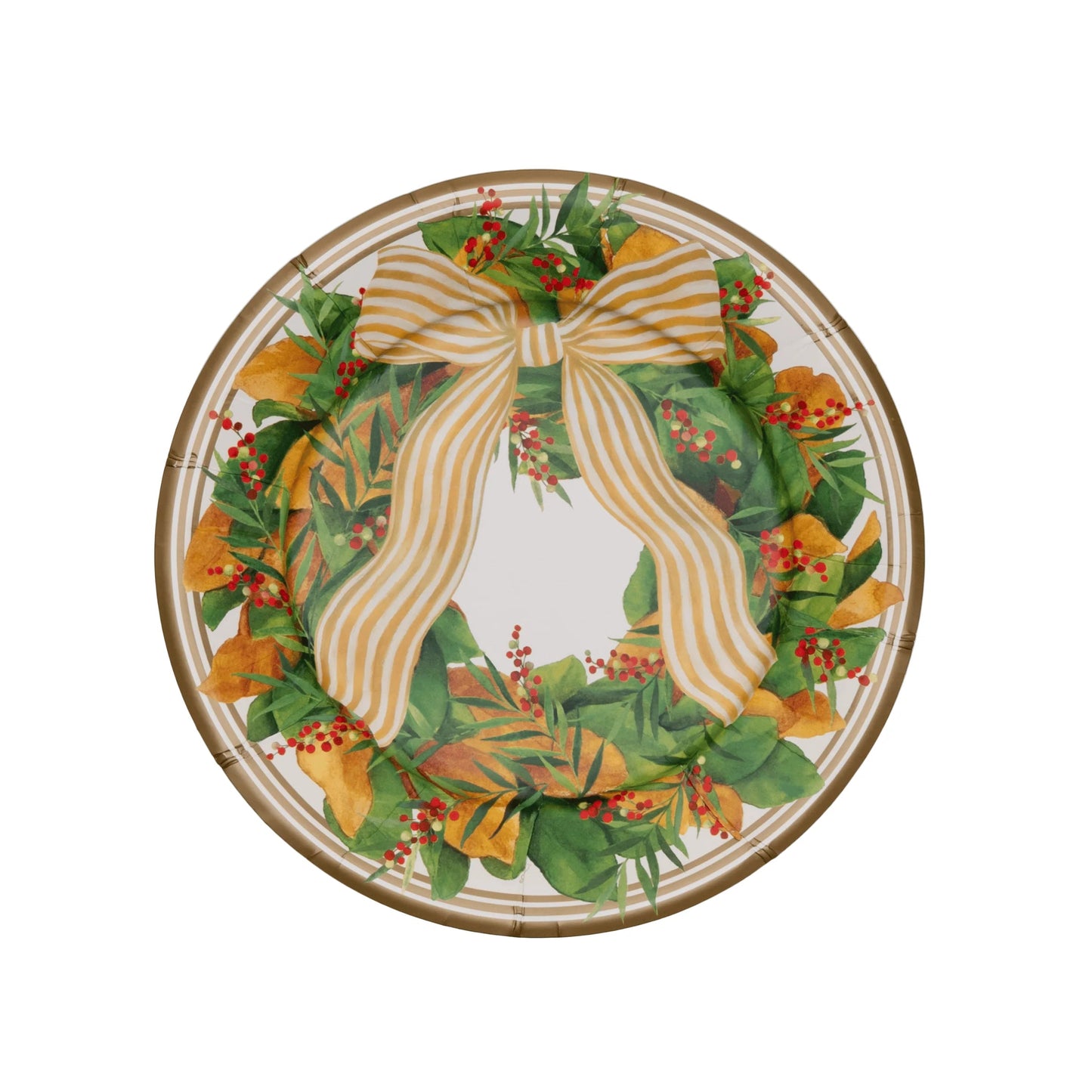 Magnolia Wreath Salad Plate