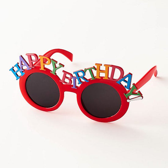 Load image into Gallery viewer, Red Happy Birthday Sunglasses
