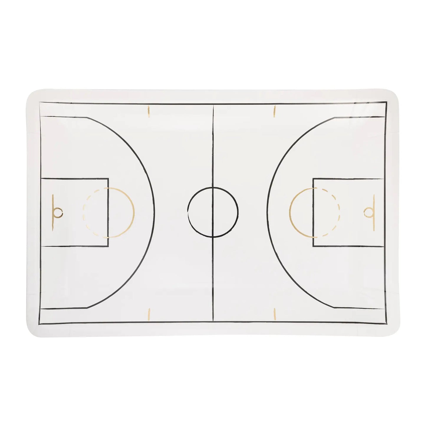 Basketball Court Dinner Plate