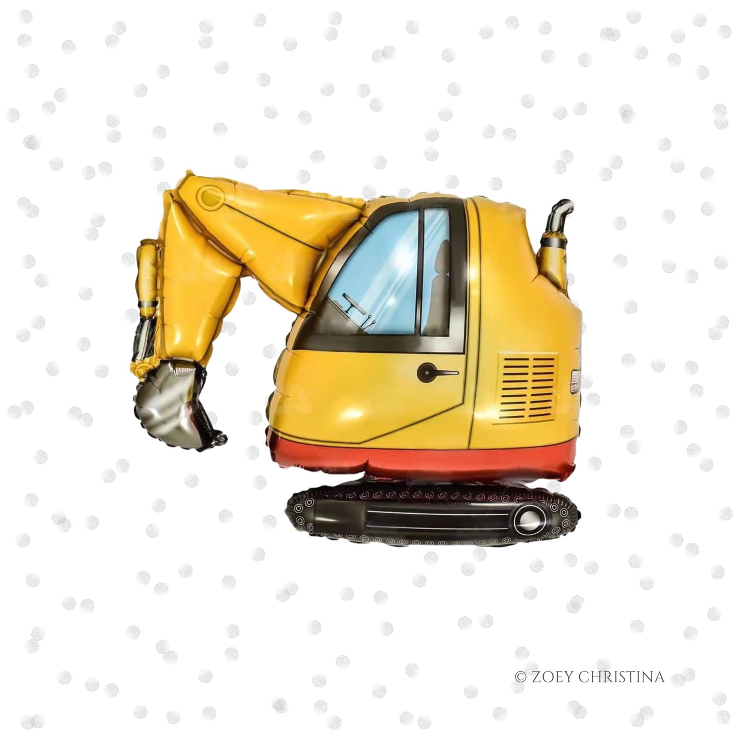 29" Excavator Construction Mylar